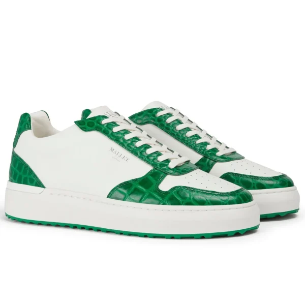 Clearance Mallet Hoxton 2.0 White Croc Green