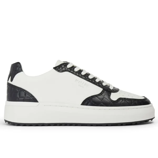 Best Mallet Hoxton Womens 2.0 White Black Croc