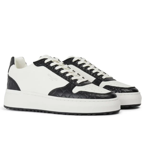 Best Mallet Hoxton Womens 2.0 White Black Croc