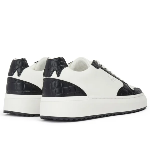 Best Mallet Hoxton Womens 2.0 White Black Croc