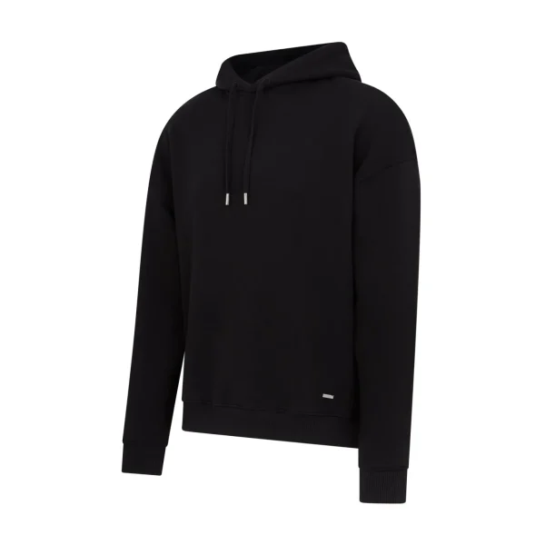 mallet_loopback_hoodie_bl_2.webp Discount Mallet Loopback Hoodie Black Organic
