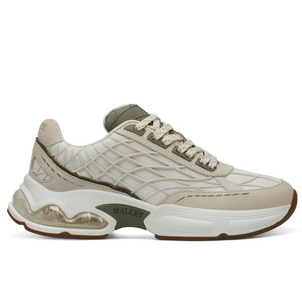 New Mallet Neptune Off-White Khaki Womens Off White Khaki
